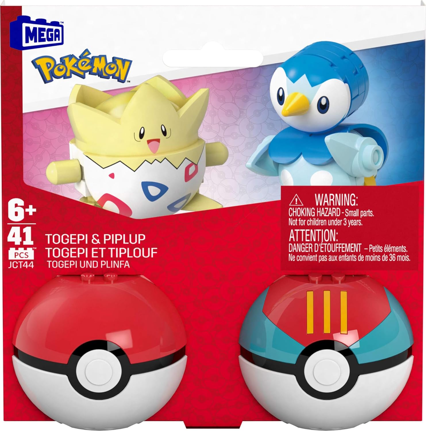 Thumbnail 5 de Mega Pokémon Set: Togepi y Piplup con Poké Balls 🧩