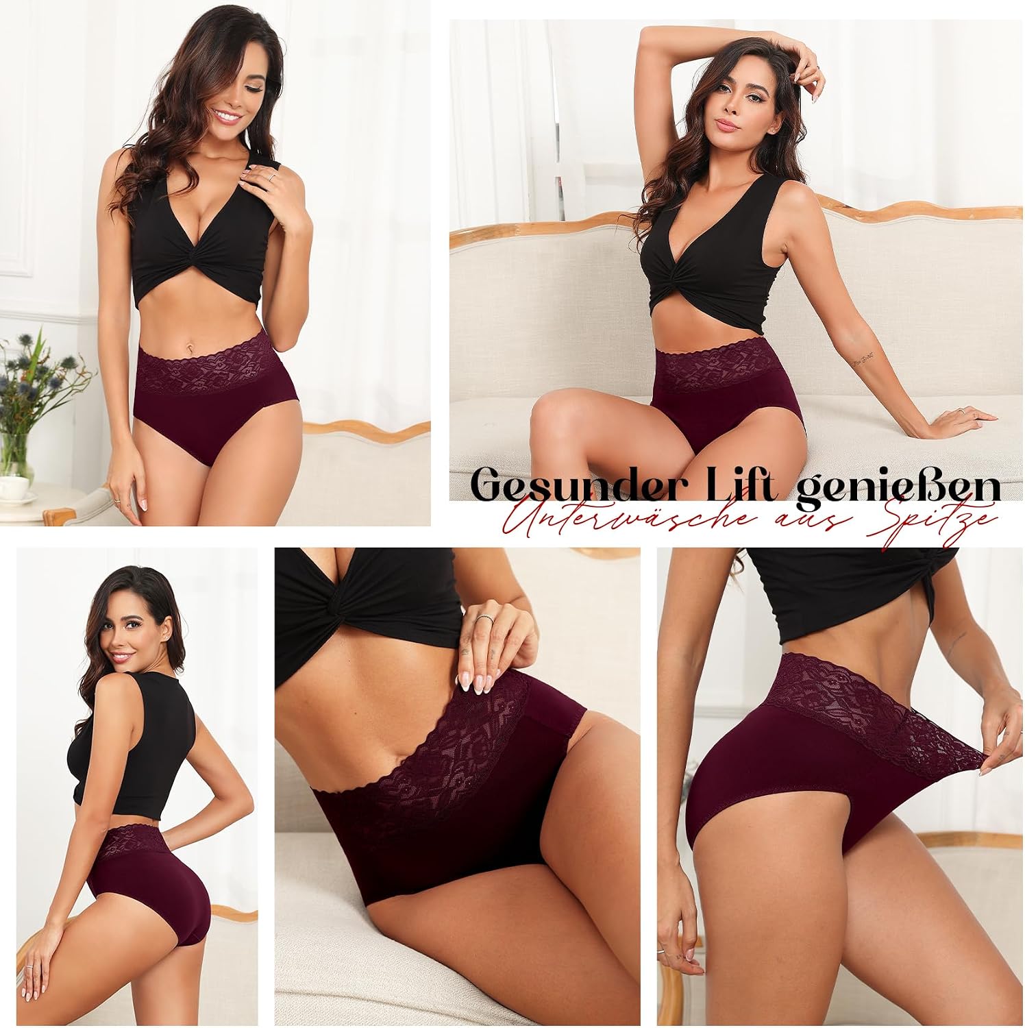 Thumbnail 1 de Wealurre Culotte Taille Haute Lot 5