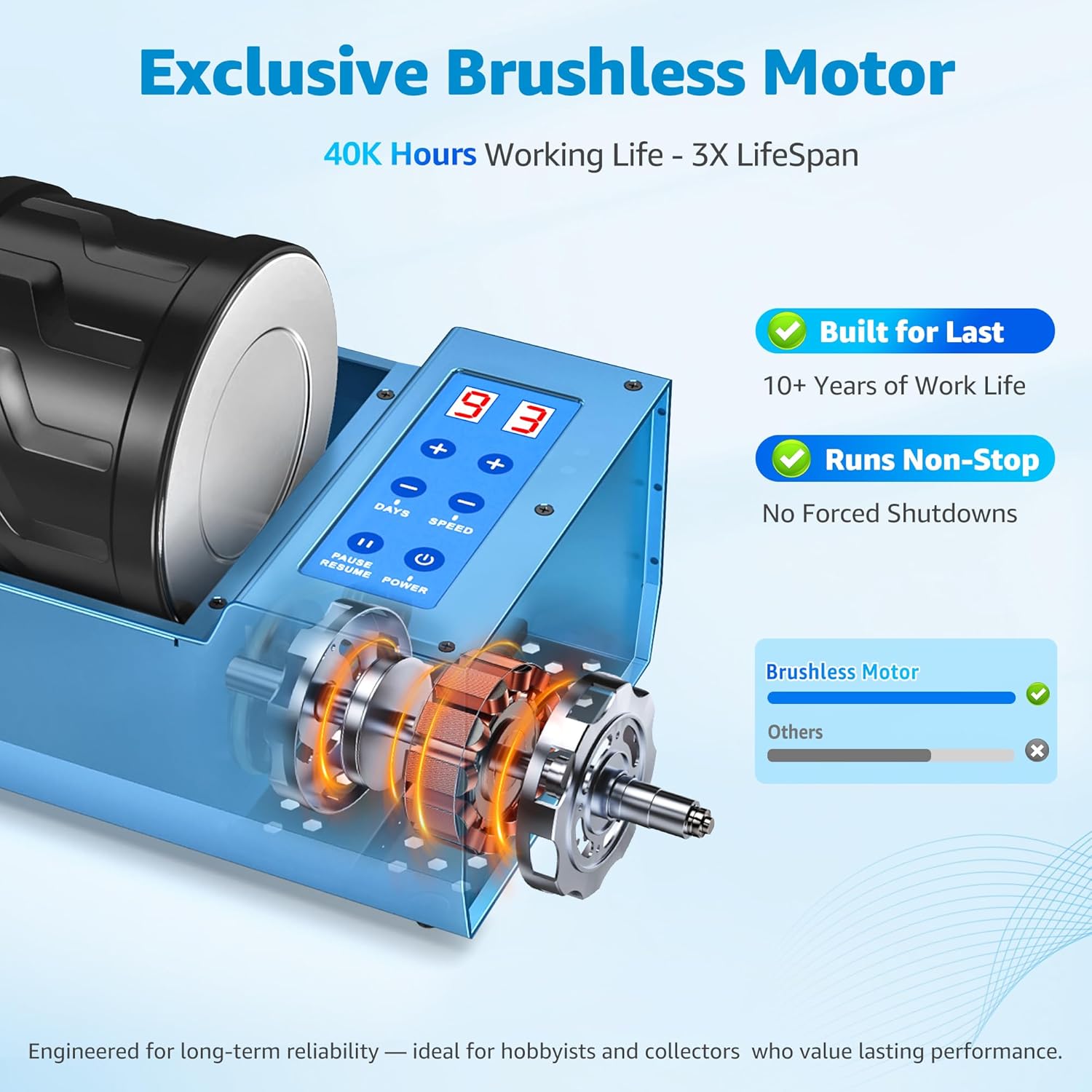 Thumbnail 2 de KomeStone Professional Rock Tumbler Kit 4LB 🪨