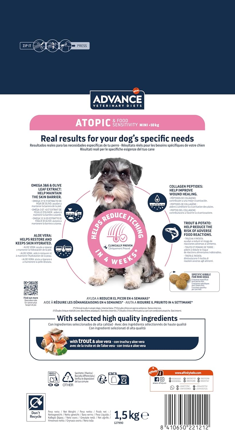Thumbnail 3 de affinity ADVANCE Atopic Mini 1,5kg pienso