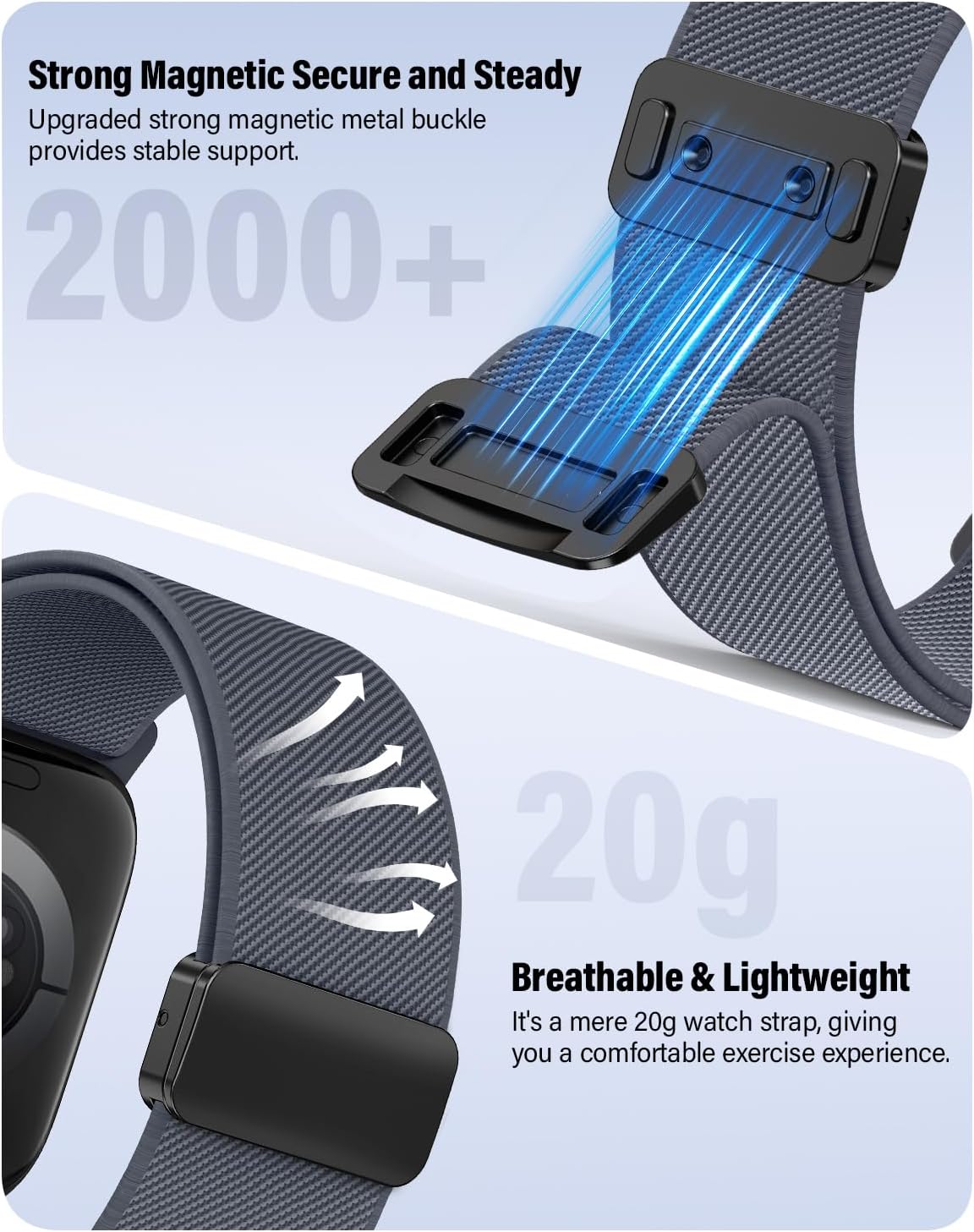 Thumbnail 3 de Yoohoo Elastic Nylon Strap for Apple Watch