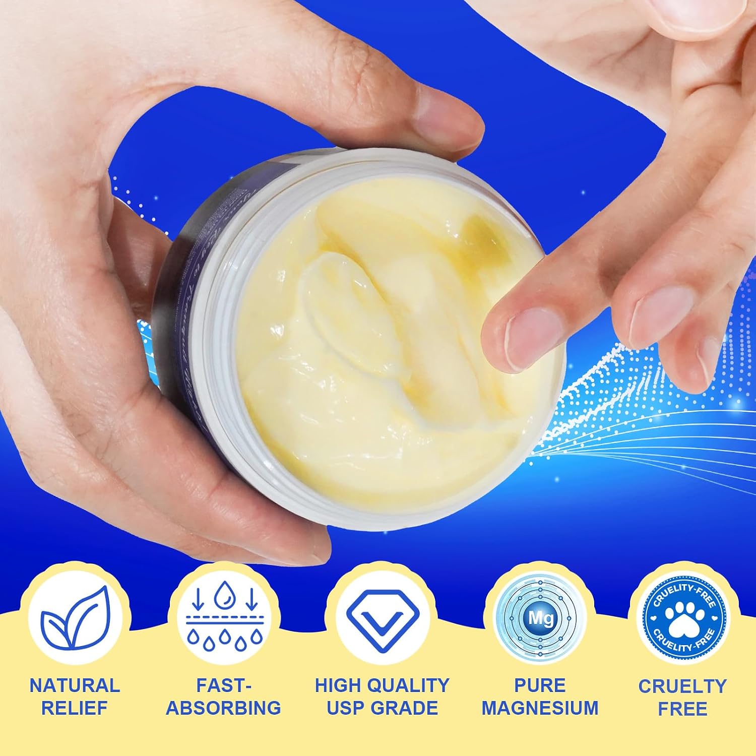 Thumbnail 6 de Magnesiumcreme für den Schlaf – beruhigende Topikalcreme mit Magnesiumchlorid, Lavendel und Feuchtigkeit, 90 g