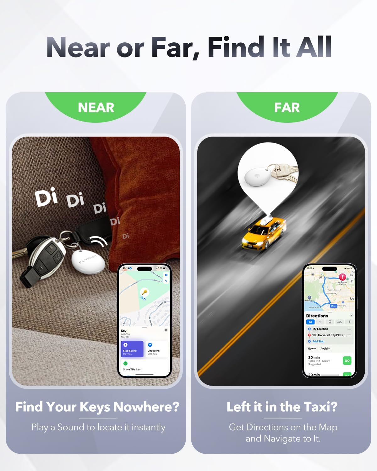 Thumbnail 3 de Air Tracker Tags 4-Pack for Apple Find My 40m