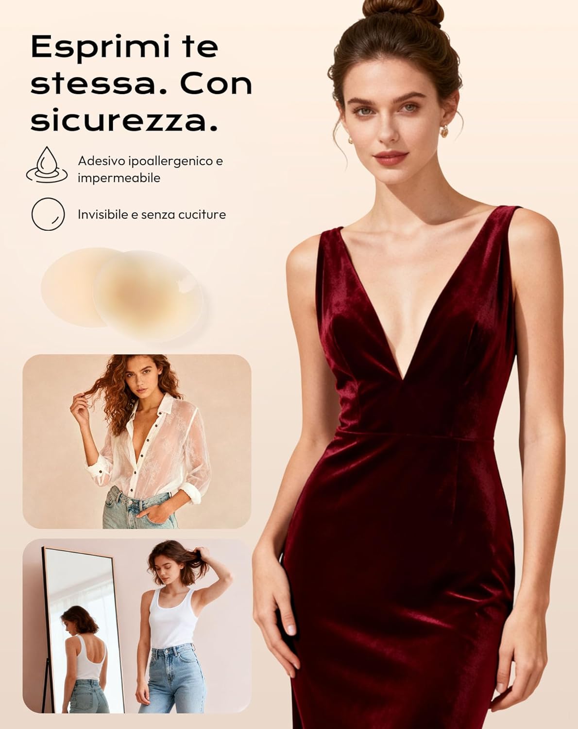 Detalle 2 de daidora Copricapezzoli adesivi 0,2 mm