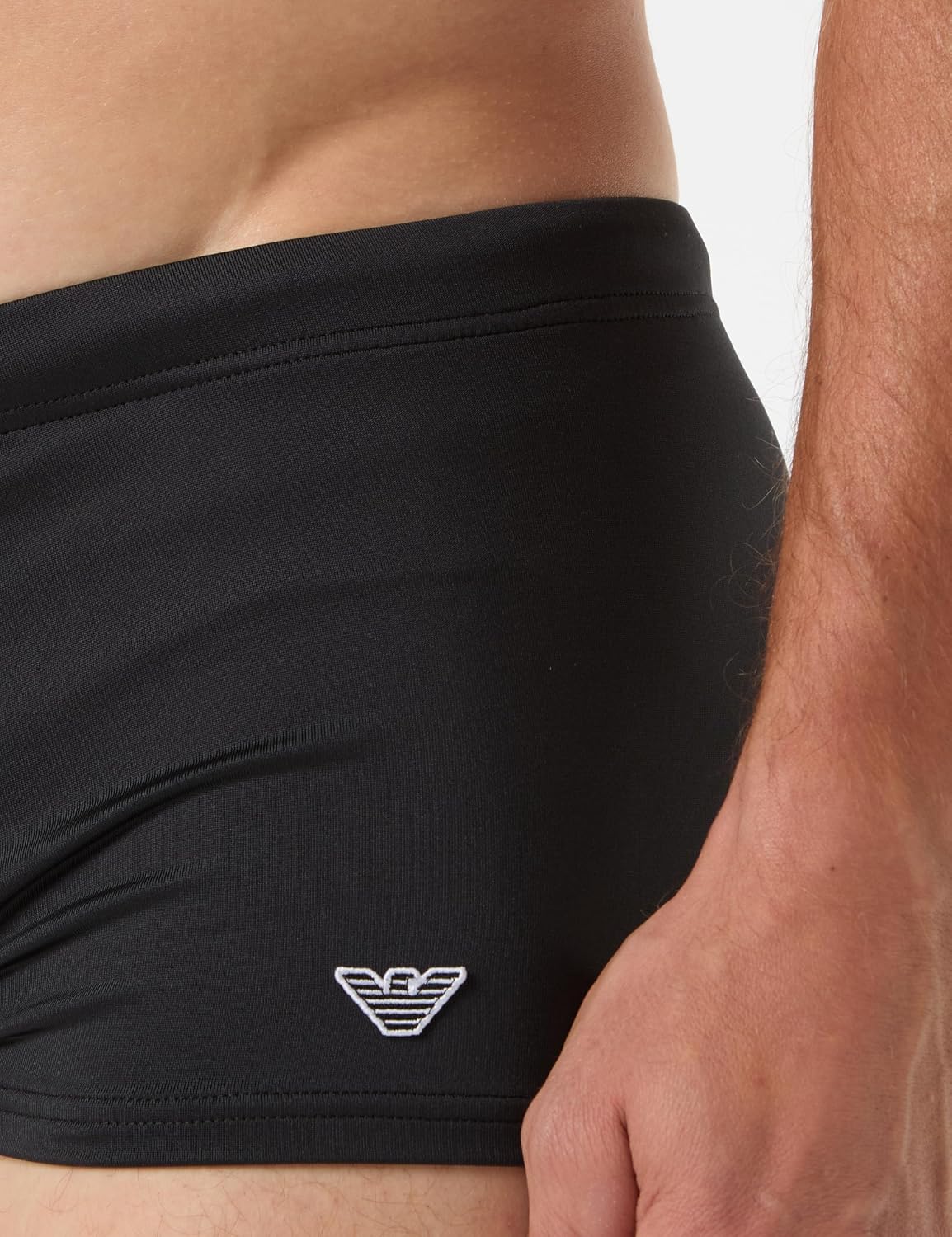 Detalle de Emporio Armani Mens Beachwear: a practical take on luxury swimwear