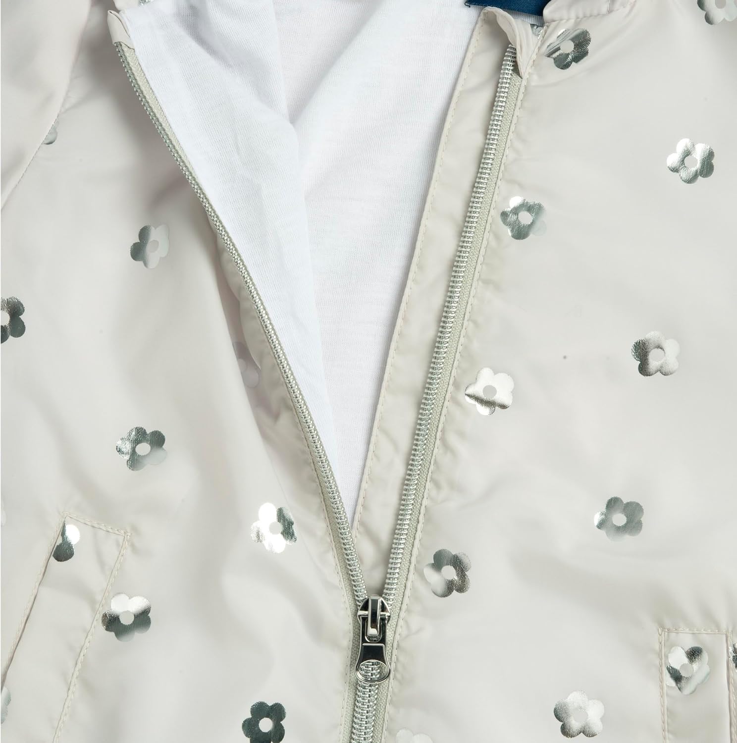 Thumbnail 2 de Chicco Giubbino Bambina con Zip: caldo, lavabile e dallo stile floreale beige
