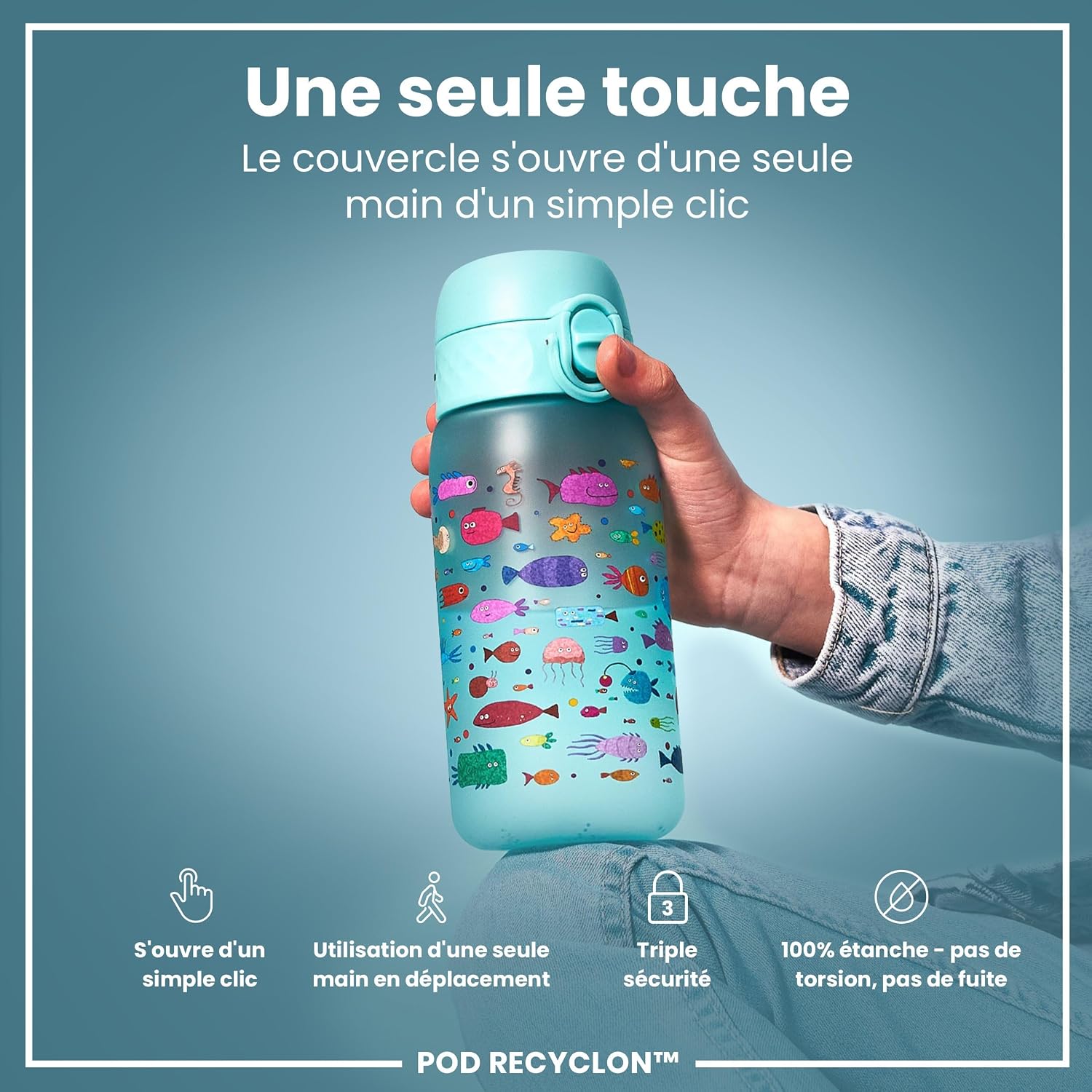 Detalle de Ion8 Gourde anti-fuite pour enfants 🥤