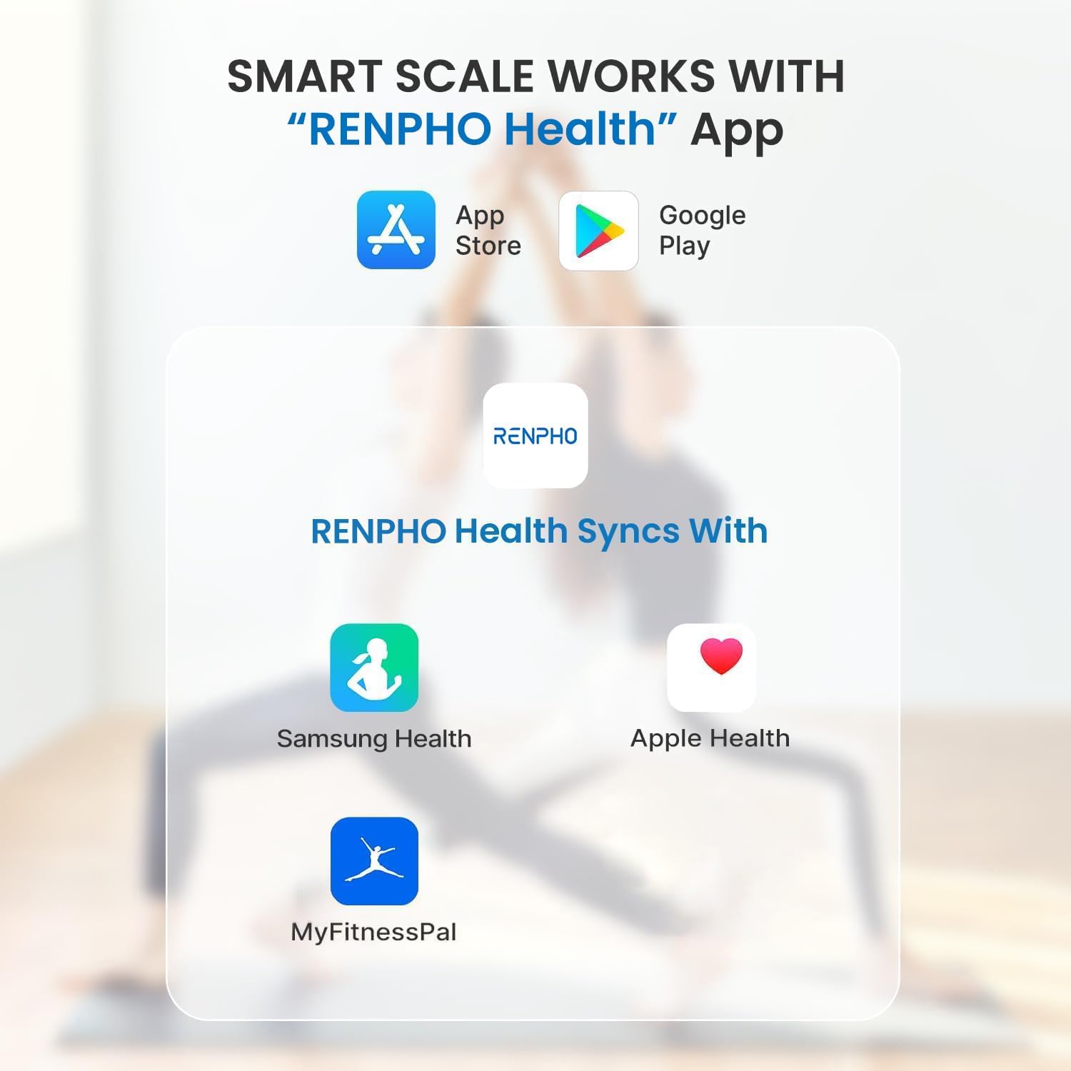 Thumbnail 5 de RENPHO Smart Body Fat Scales 1USB rechargeable ⚖
