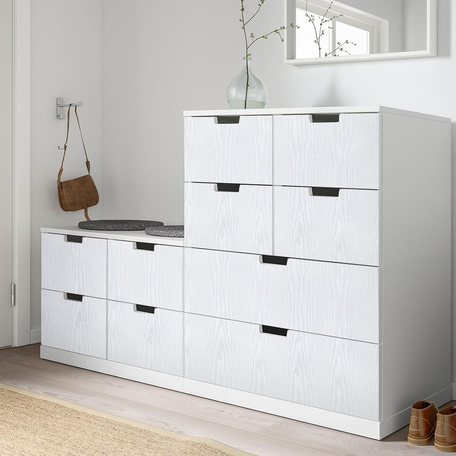 Thumbnail 3 de Hode Papier Adhesif Bois Blanc 40×300cm