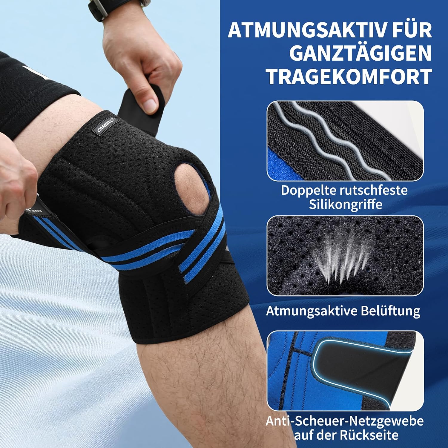 Detalle 2 de CAMBIVO Kniebandage für Knie