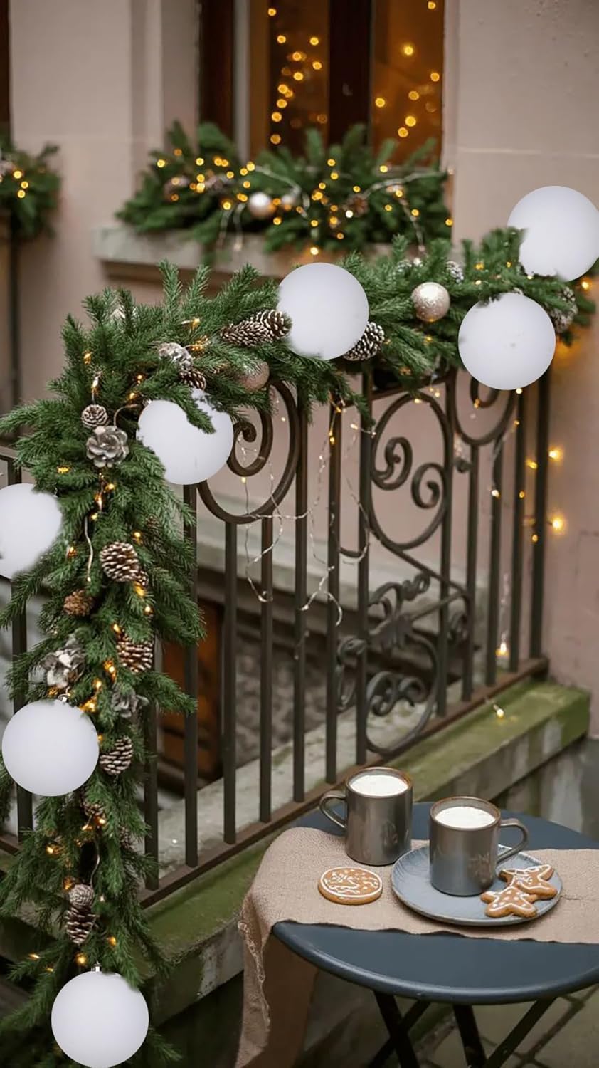 Thumbnail 3 de Oairse 12cm Velvet Christmas Baubles 🎄