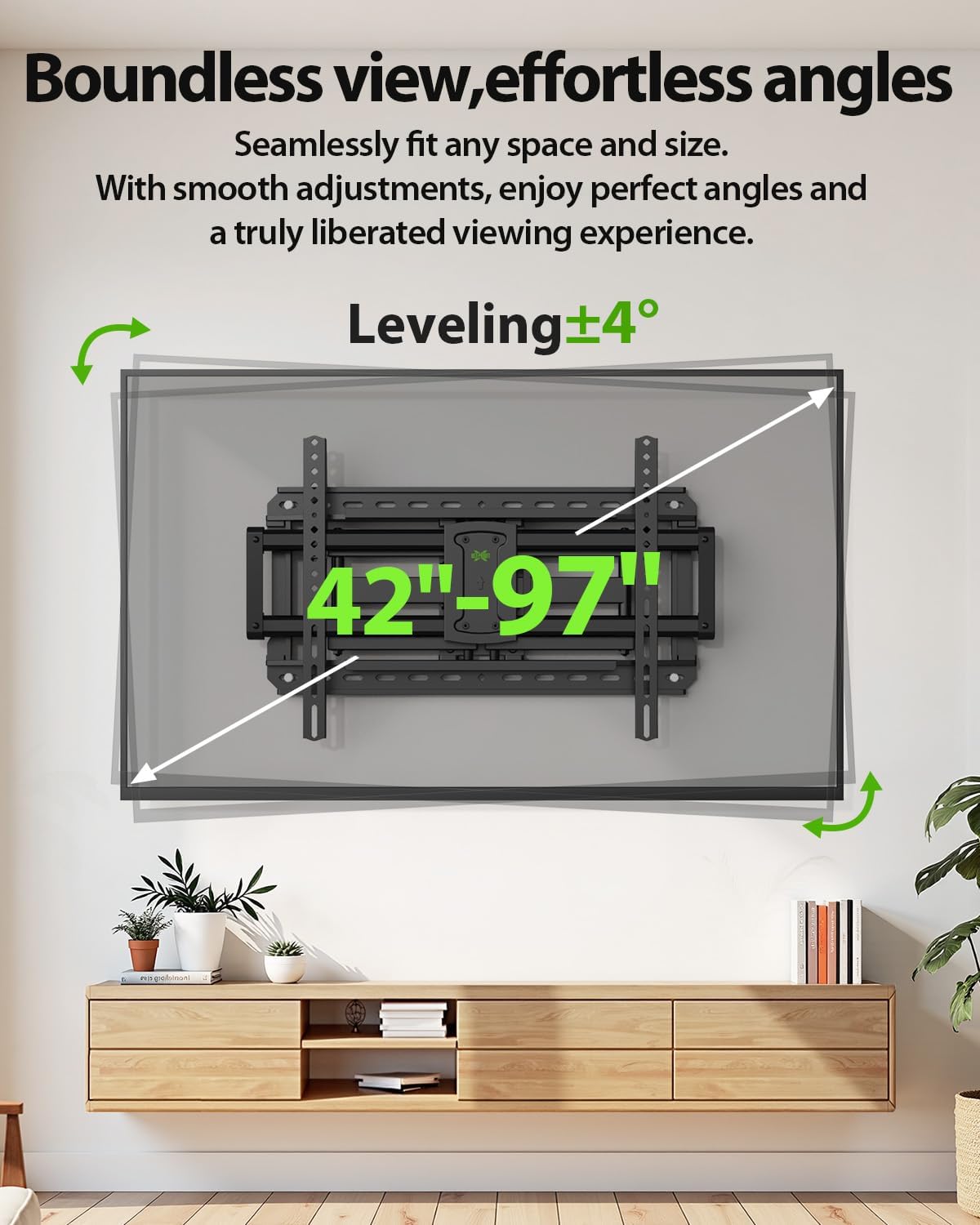 Detalle 2 de USX Mount Full Motion TV Wall Mount for Large TVs (42"-97"), Up to 150 lbs