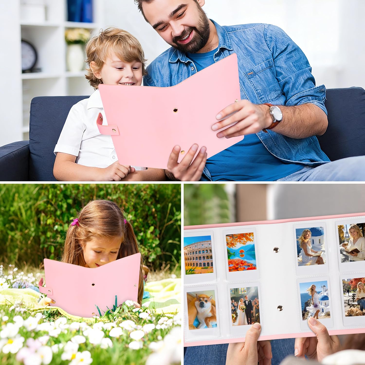 Thumbnail 6 de 320 Pocket Photo Album for Fujifilm Instax Mini & Other Instant Cameras (Pink)