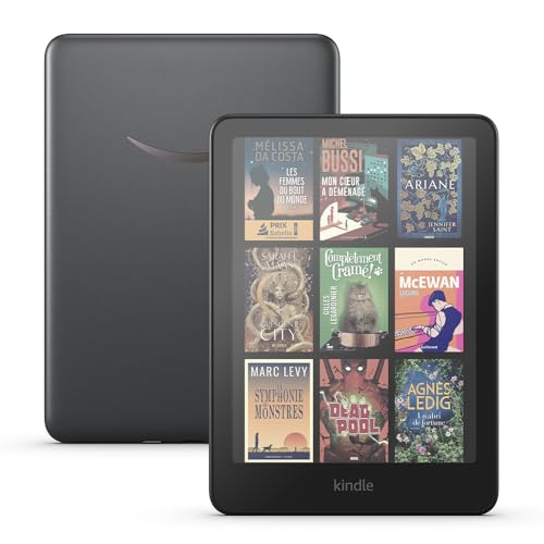 Detalle de Amazon Kindle Colorsoft Signature Edition (Nouvelle génération) – Écran couleur, autonomie prolongée et éclairage adaptatif