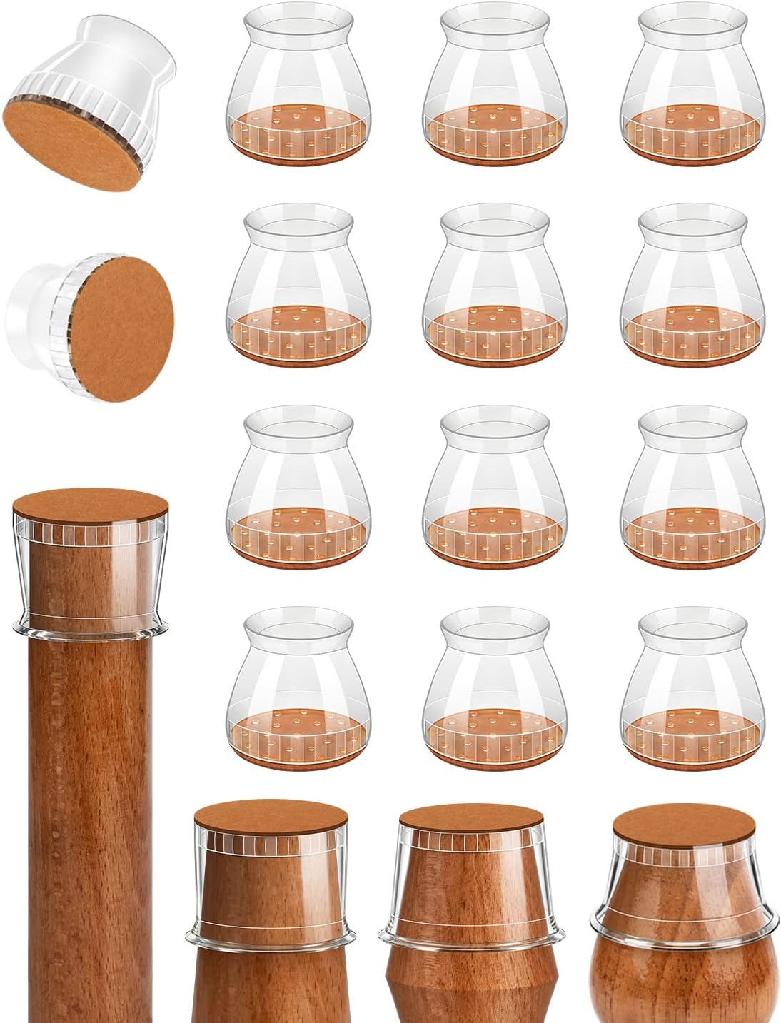 Detalle de Chair Leg Floor Protectors 24-Pack