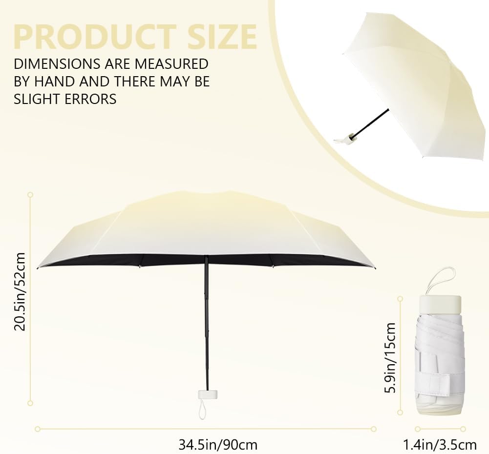 Thumbnail 3 de Aolso Travel Umbrella – 6 Ribs Mini UV Folding Sun Umbrella