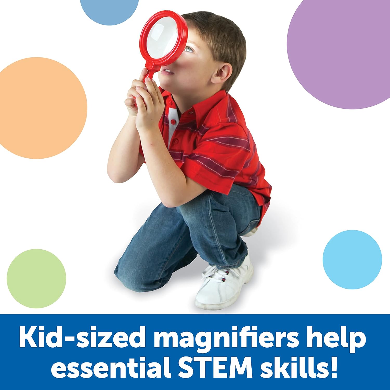 Detalle de Learning Resources Lenti d’Ingrandimento Jumbo – Set da 6 per Bambini 3+