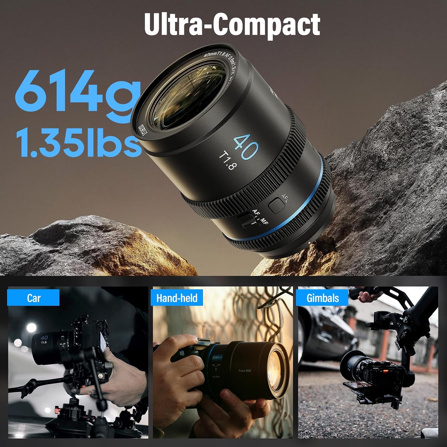 Thumbnail 4 de SIRUI 40mm T1.8 1.33X Anamorphic Lens for Sony E-Mount (S35) with Autofocus