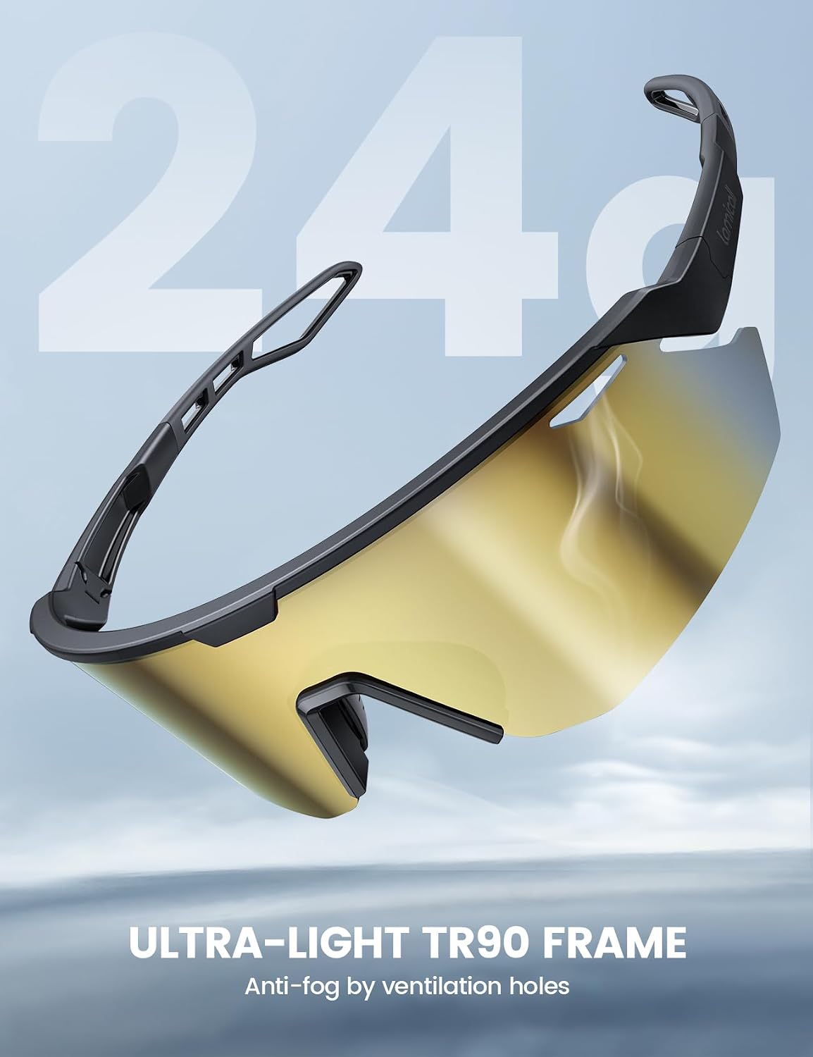 Detalle 2 de Lamicall Polarized Cycling Sunglasses 24g 🕶