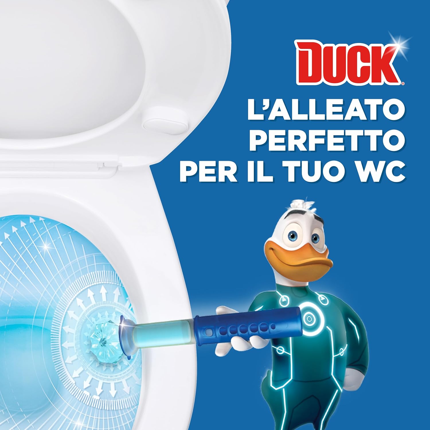 Detalle de Duck Fresh Discs – Dischi gel igienizzanti WC, Brezza Marine, 36 Dischi (6 Ricariche)