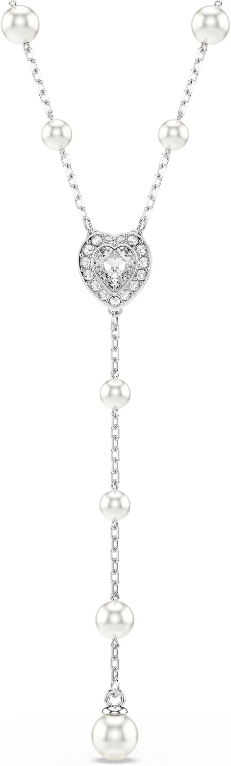 Thumbnail 6 de Swarovski Ariana Grande Heart All-Around Tennis Necklace in Rhodium Finish