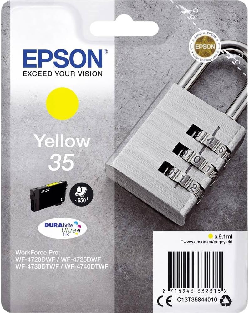Detalle de Epson 35 giallo, cartuccia inchiostro 650 pagine