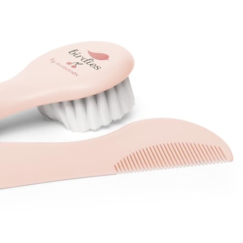 Detalle 2 de SUAVINEX Cepillo y Peine para Bebés – Ideal Recién Nacidos, pelo suave y sin tirones