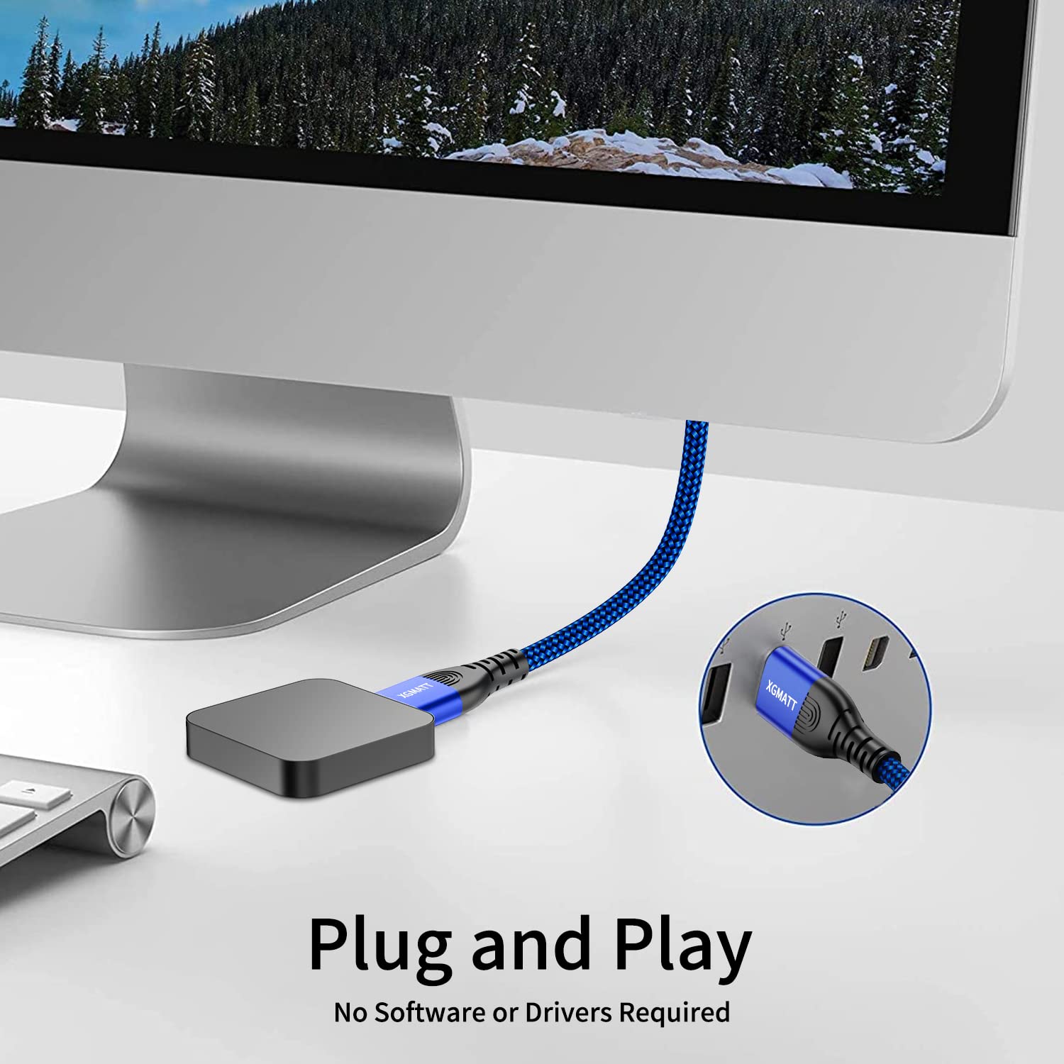 Detalle 2 de XGMATT USB 3.0 Kabel 4 m 5 Gbps