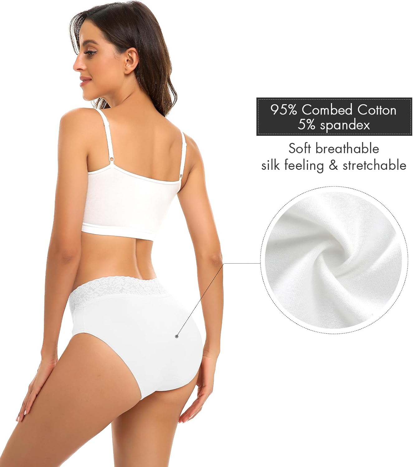 Detalle de Wealurre Damen Unterhosen 5er Pack