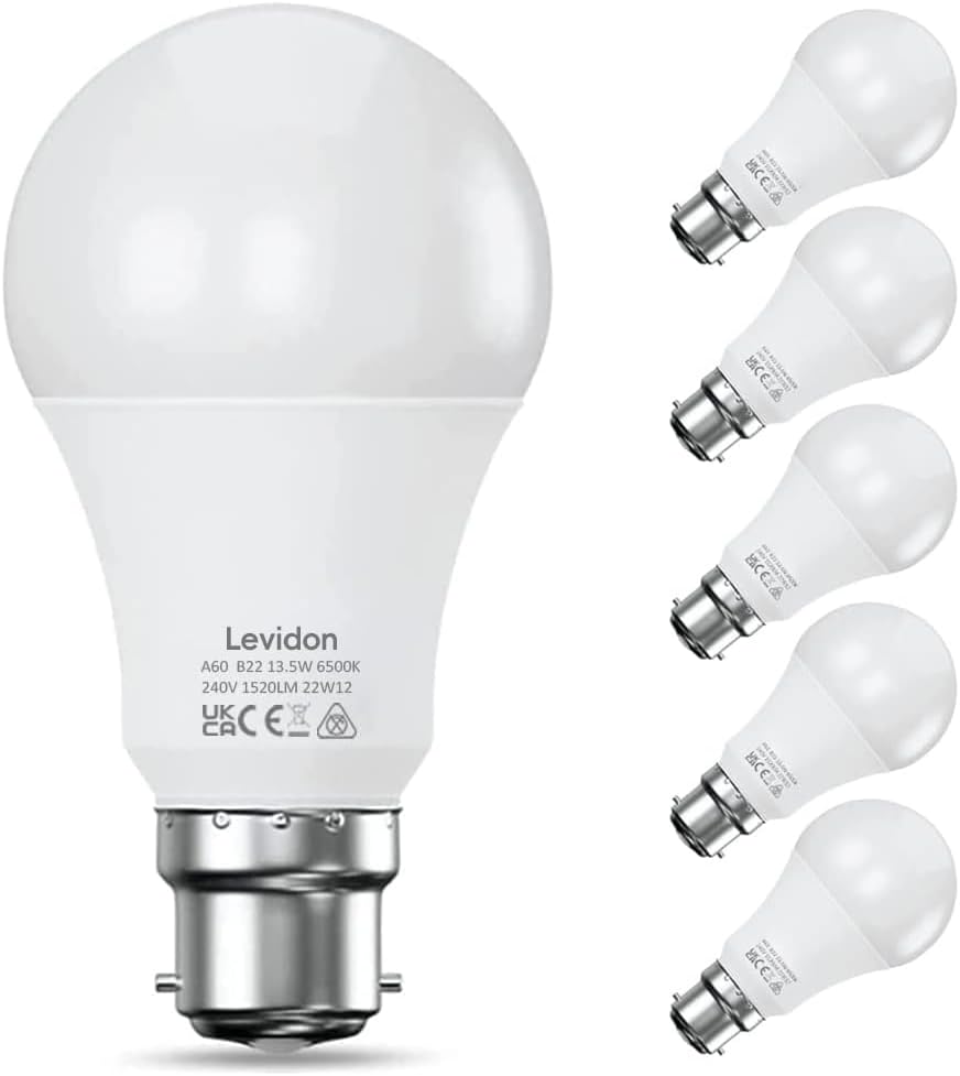 Detalle de Levidon Bayonet LED Bulbs 100W Equivalent