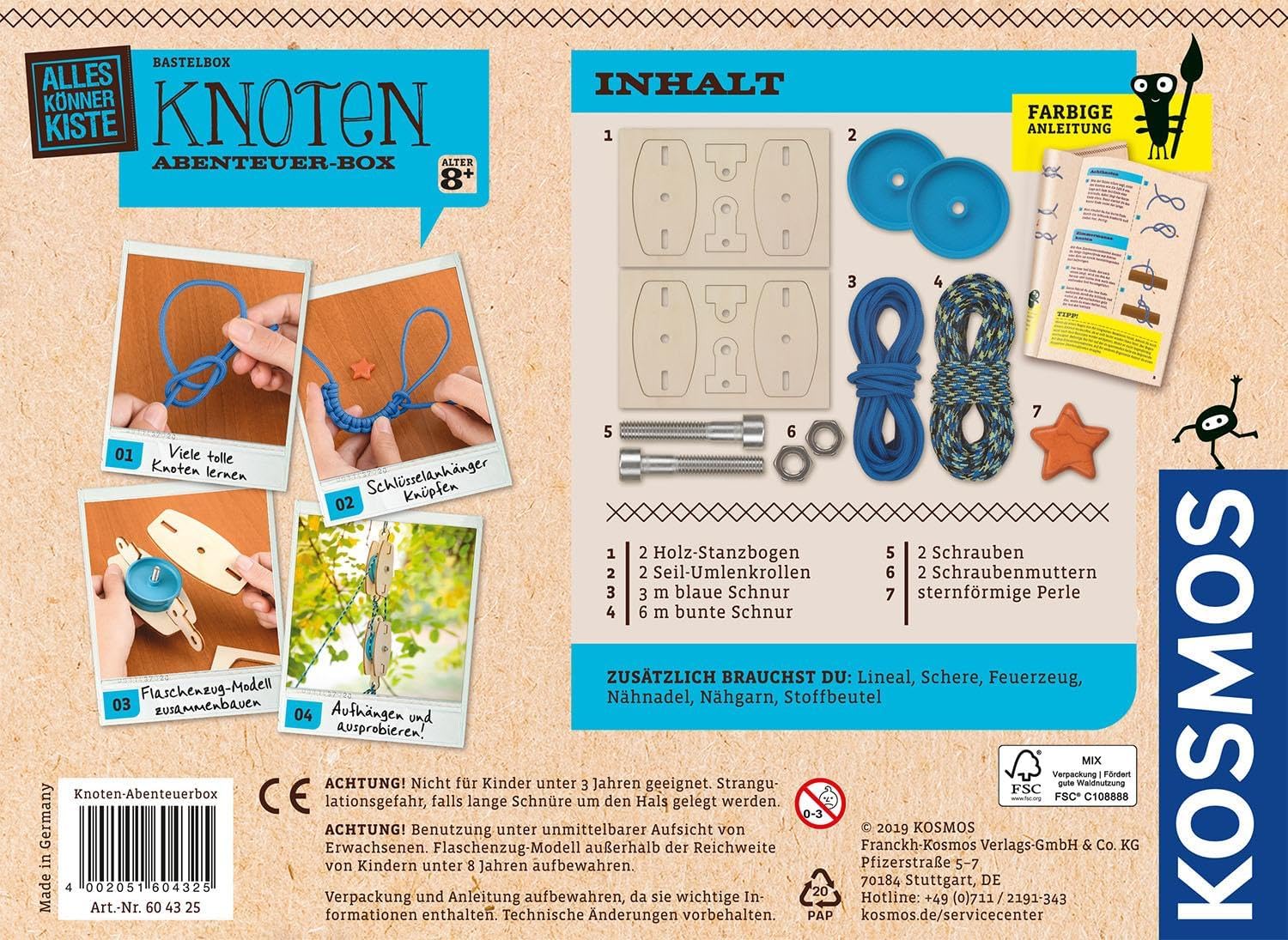 Detalle 2 de Bastel box Knoten Abenteuer-Box 6 metri
