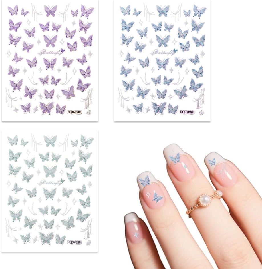 Detalle 2 de Flower Nail Art Stickers, 2 Sheets