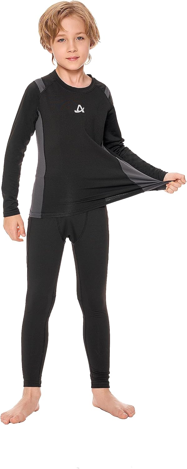Thumbnail 1 de AMZSPORT Ensemble de sous-vêtements thermiques manches longues pour enfant (polyester, elastane, intérieur en felpa)