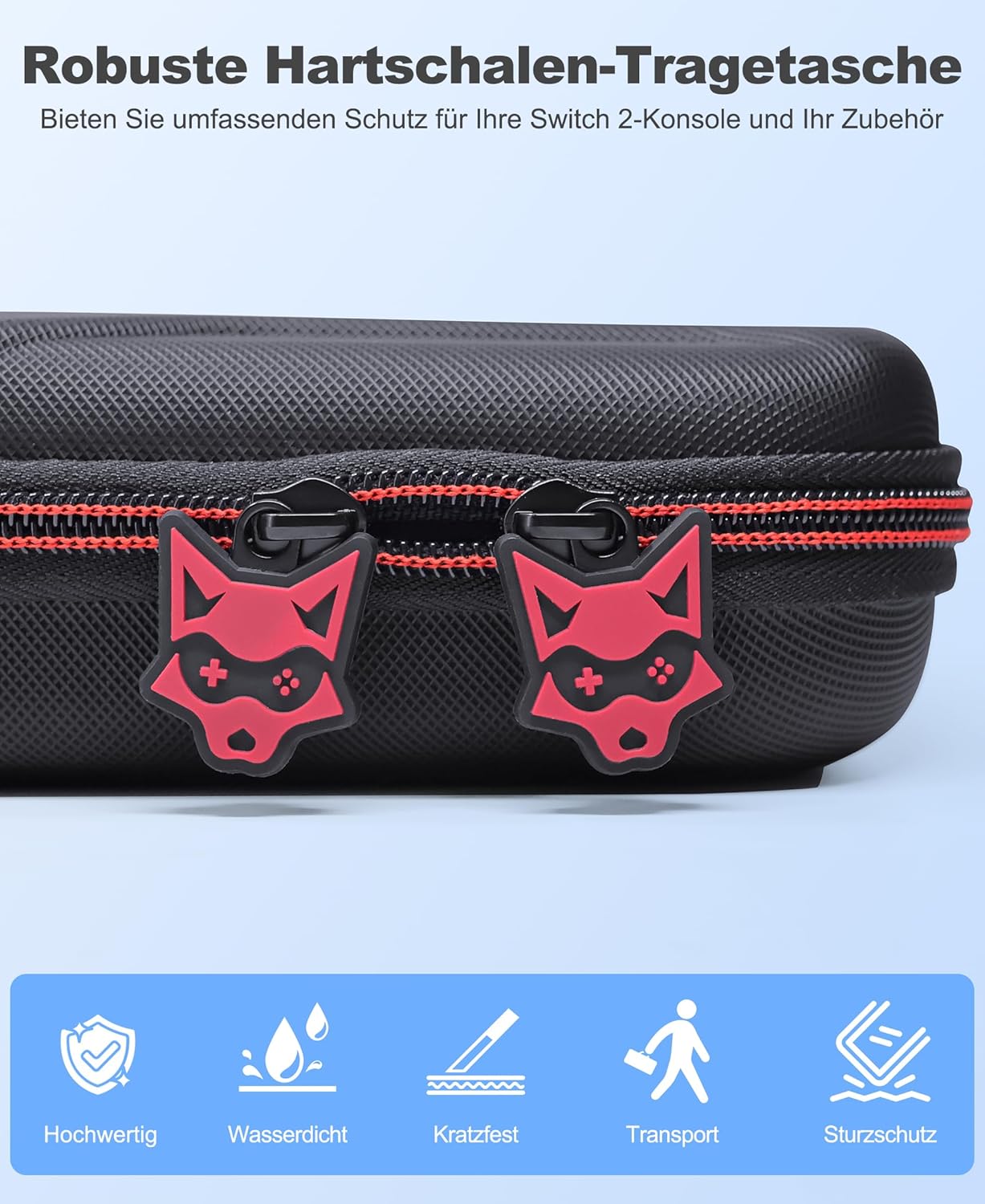Thumbnail 4 de HELLCOOL Tasche für Nintendo Switch 2 – Aufbewahrung für 10 Spiele und Zubehör
