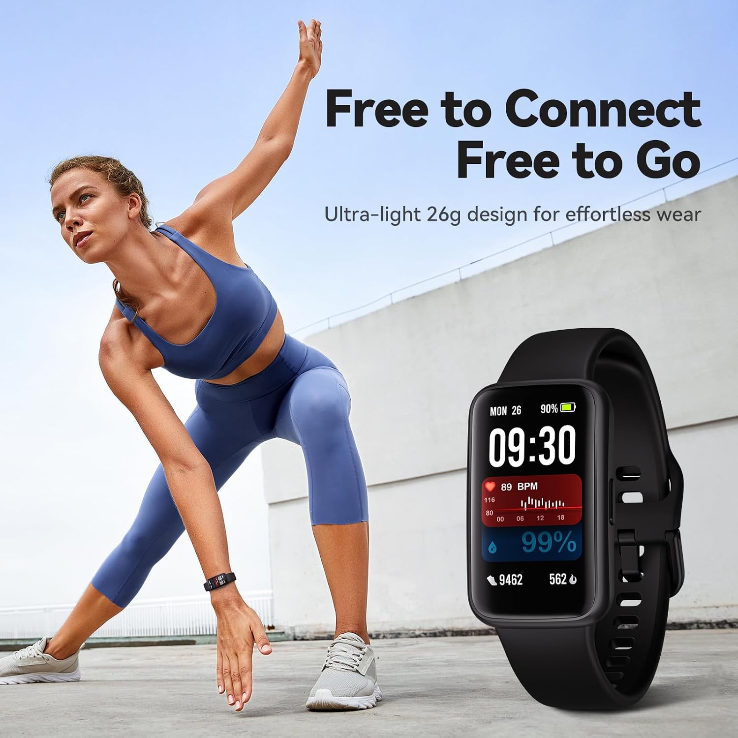 Detalle 2 de Enfit Fitness 1.47" smart watch with 100+ sports