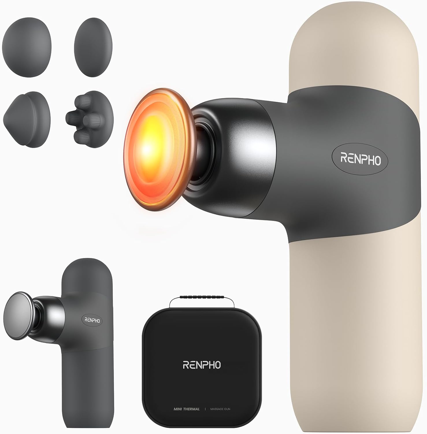 RENPHO Mini Massage Gun 4‑head portable massager 💆♀