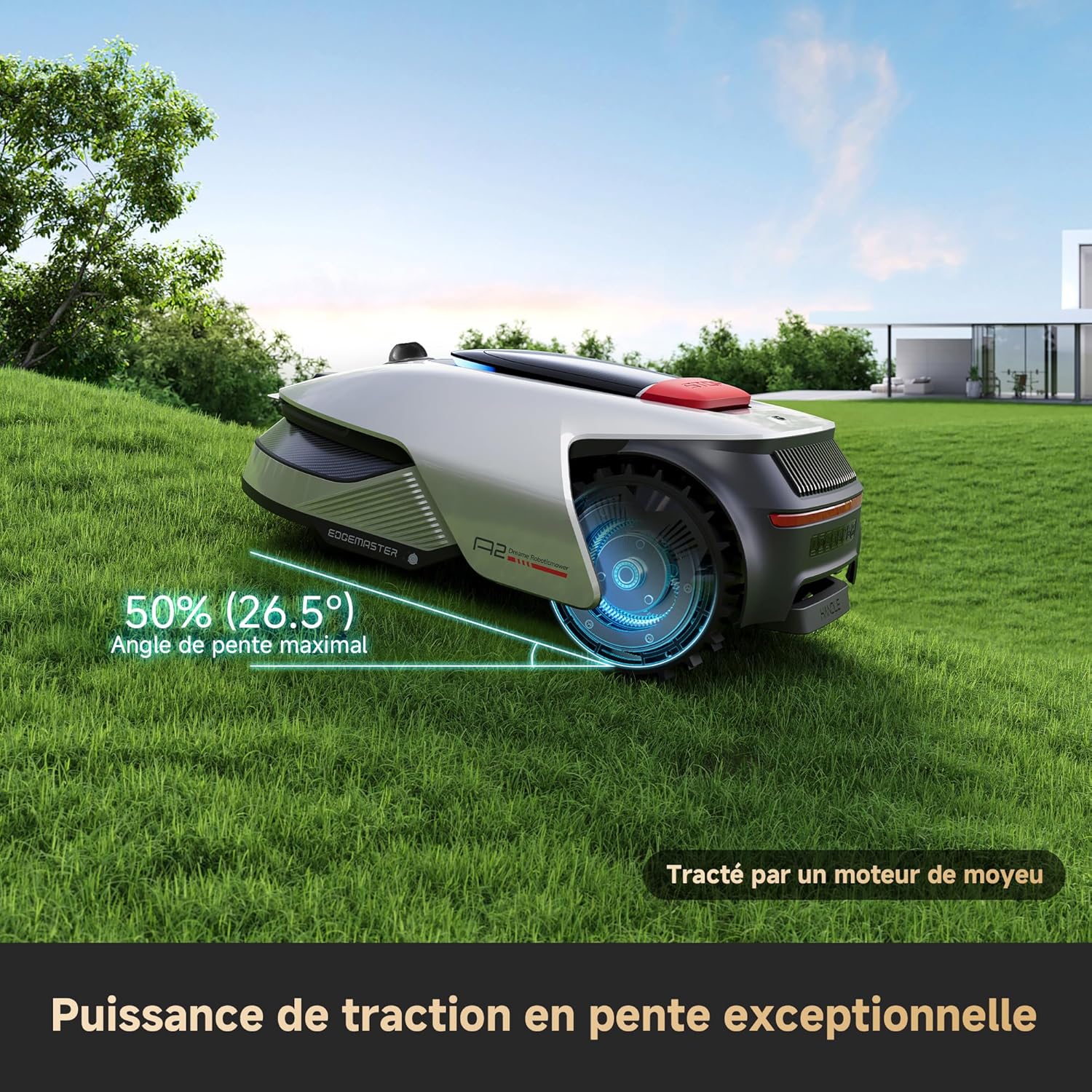 Thumbnail 5 de DREAME A2 1200 tondeuse robotisée sans fil sans RTK : LiDAR 3D 360° et vision IA