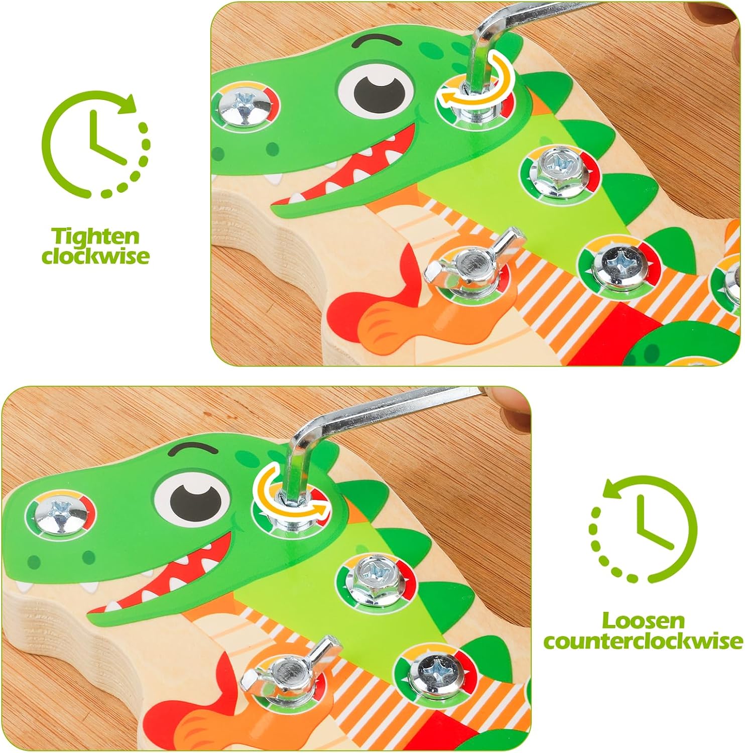 Thumbnail 5 de Liangding Dino Schraubbrett Montessori 8