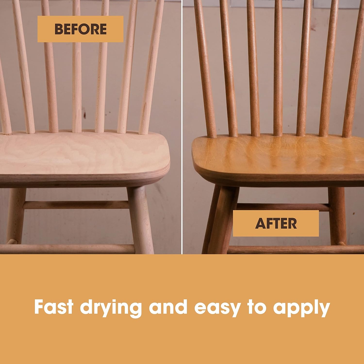 Thumbnail 6 de Furniture Clinic Wood Stain (Dark Oak) – Fast Drying, Water Based & Non-Toxic Finish for Indoor & Outdoor Wood