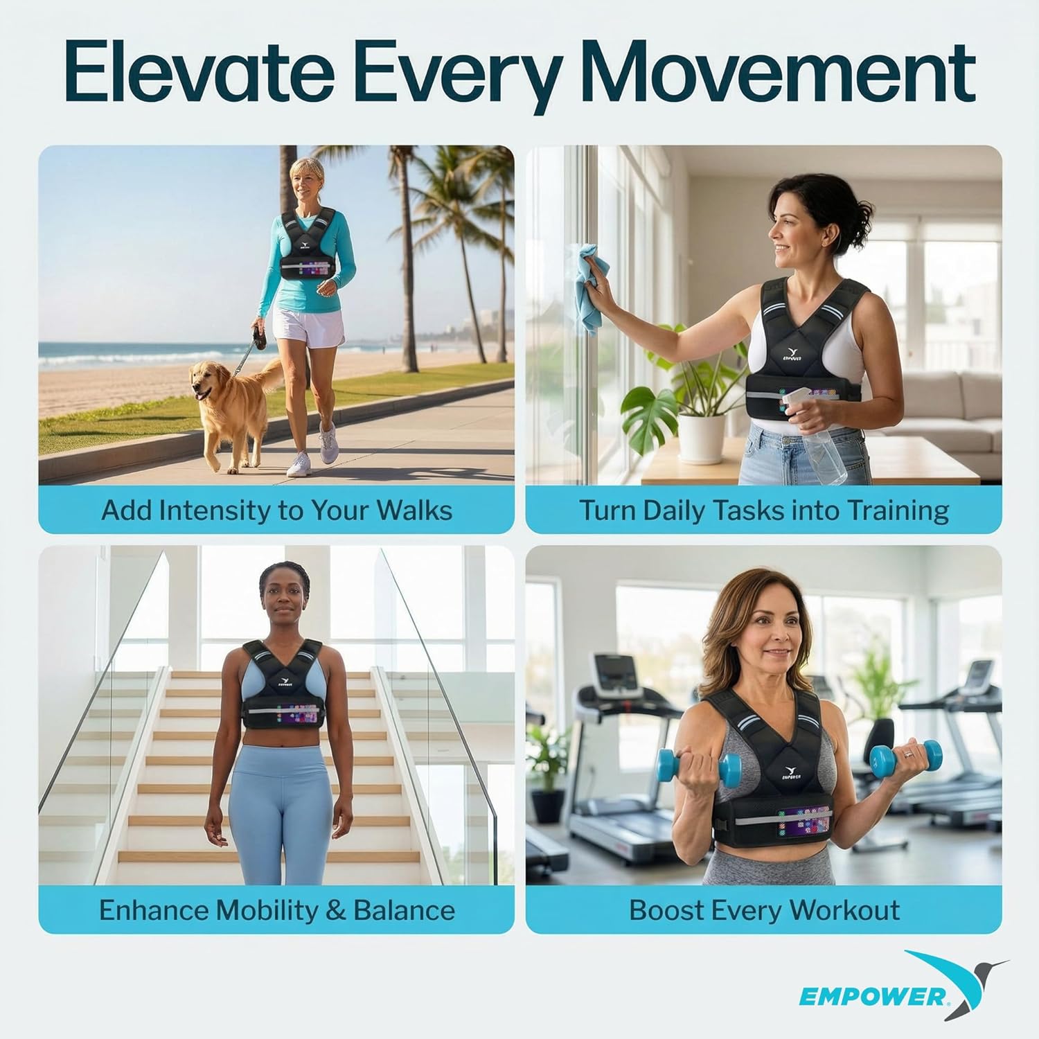 Thumbnail 5 de Empower Weighted Walking Vest 8 lb for Women ๐๏ธโ