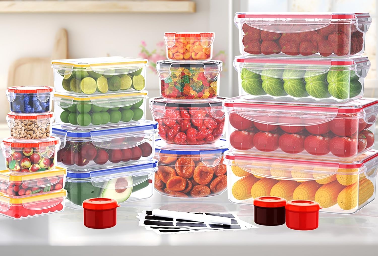 Thumbnail 2 de 40 Pcs Airtight Food Storage Containers