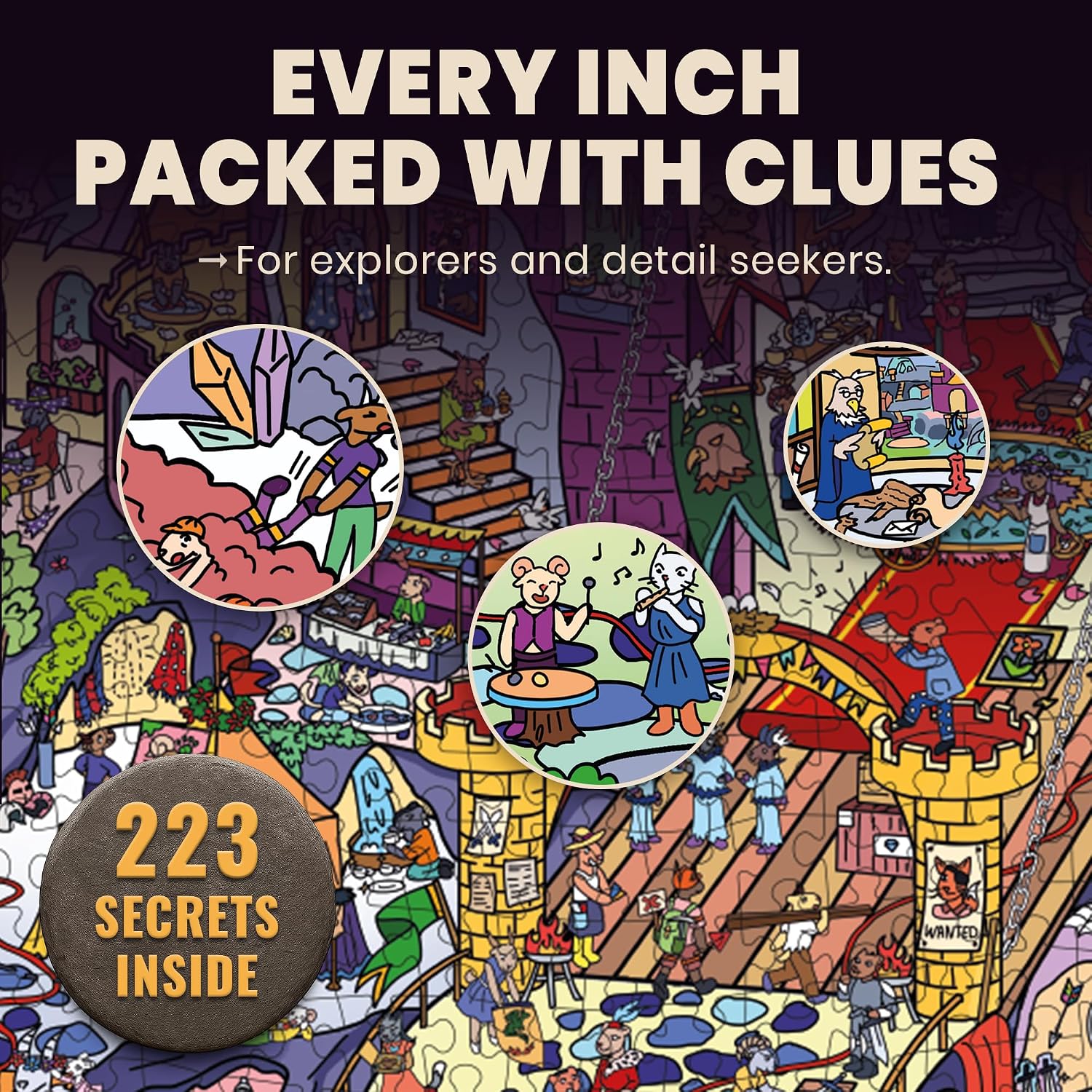 Detalle de Rocktail Kingdom 1,000-piece adult jigsaw puzzle