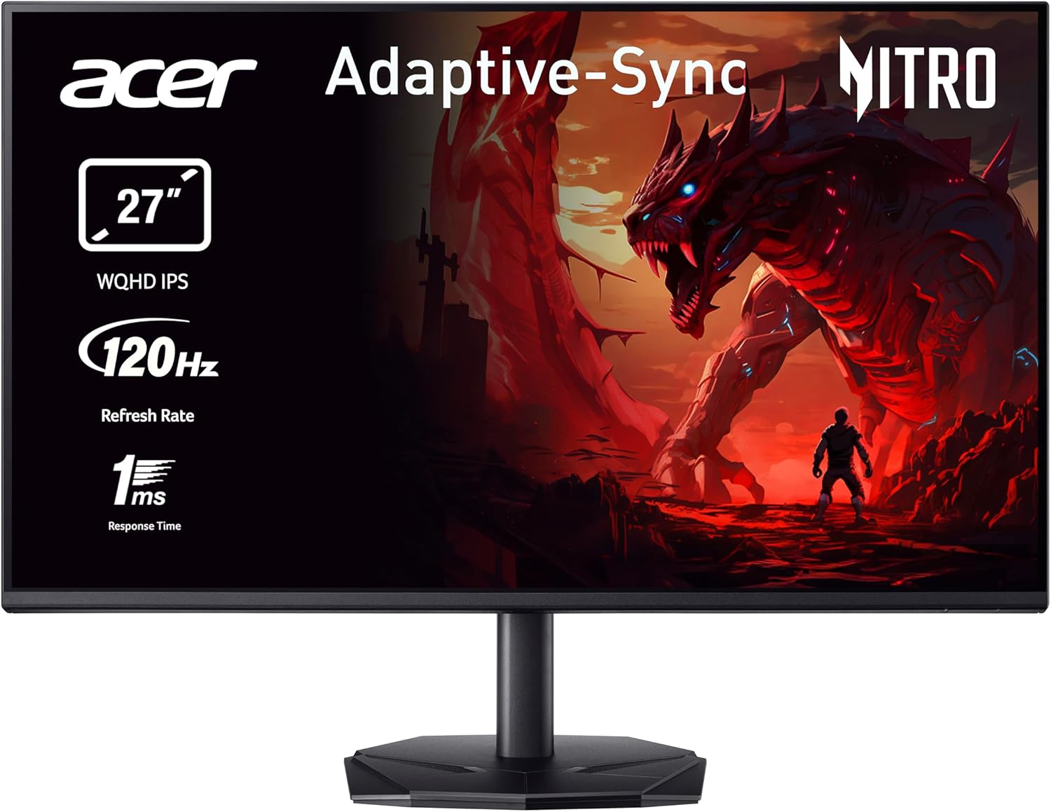 Detalle de Acer Nitro KG272UGbmiipfx Monitor Gaming 27'' WQHD 120 Hz