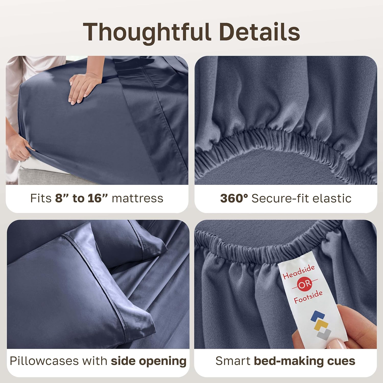 Thumbnail 4 de California Design Den King Sheet Set 400 Thread Count