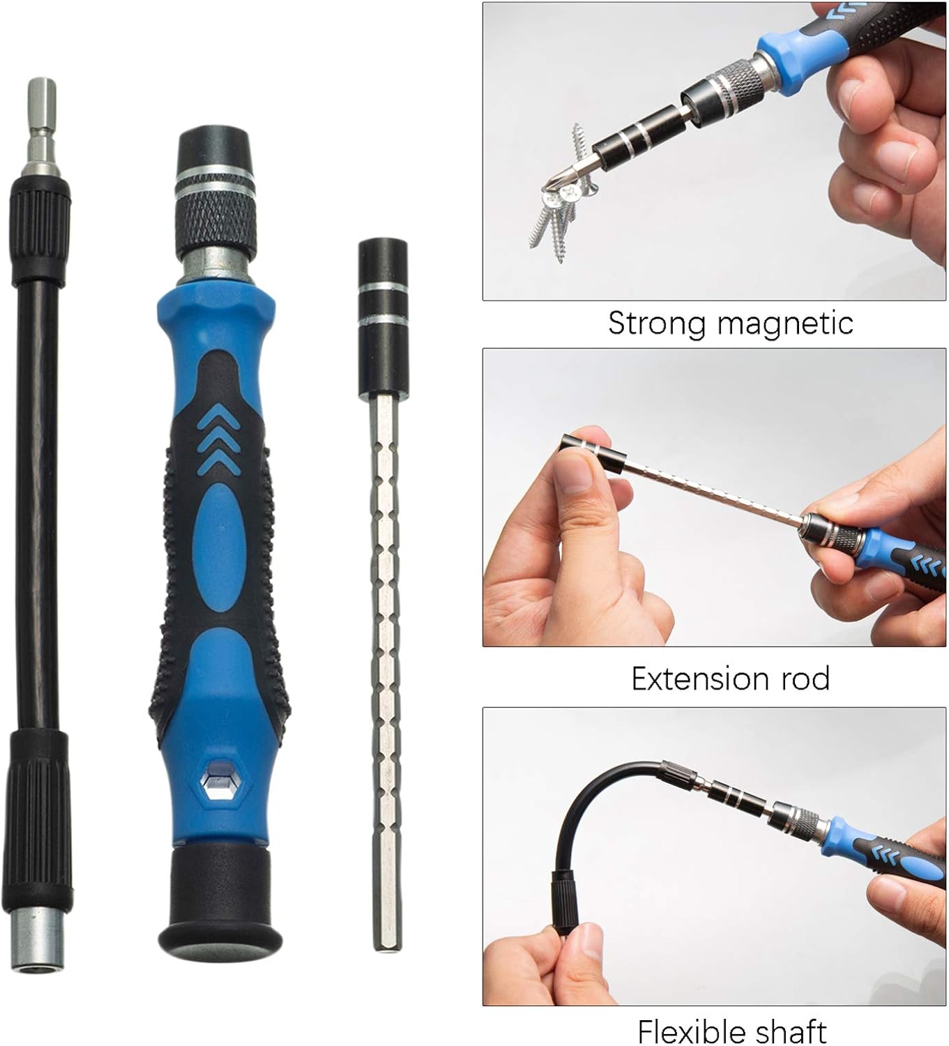 Thumbnail 5 de HPMAISON 122-in-1 Präzisions-Schraubendreher Set mit magnetischer Speichermatte – Mini-Magnetschraubendreher für iPhone, Laptop & mehr