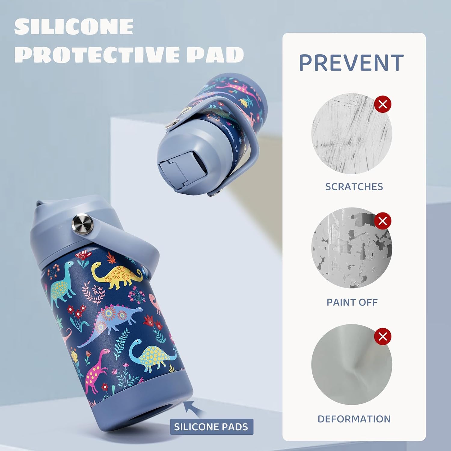 Thumbnail 2 de pluseight Kids Insulated Water Bottle 12 oz