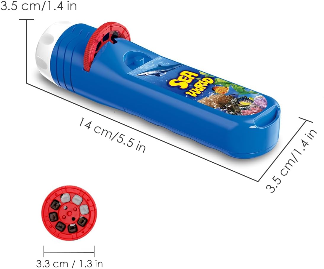 Detalle de Pup Go 2-Pack Wild Animal & Seaworld Torch and Projector for Ages 3–7