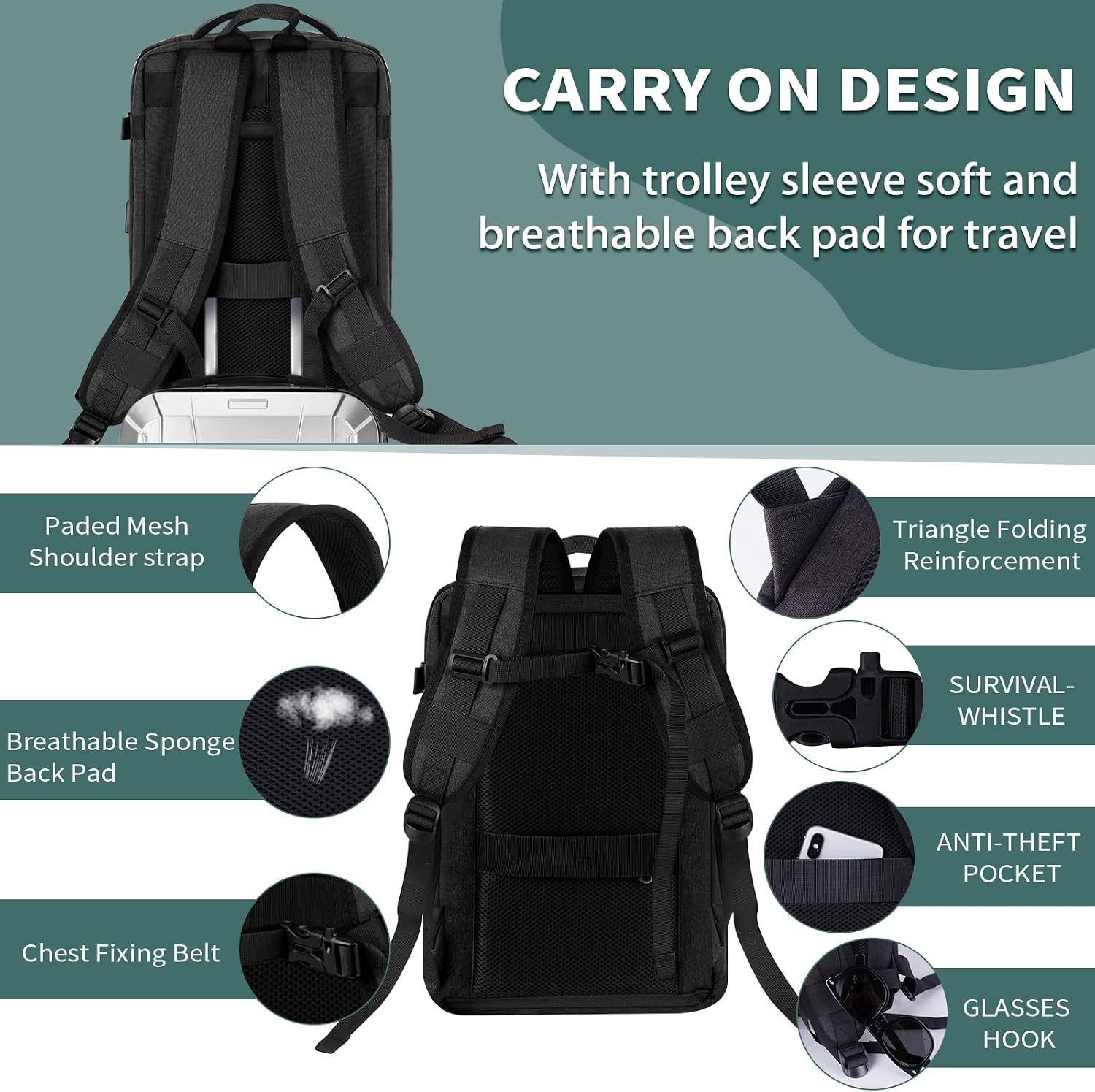 Thumbnail 5 de VOESLD Mochila Cabina 20L para Ryanair