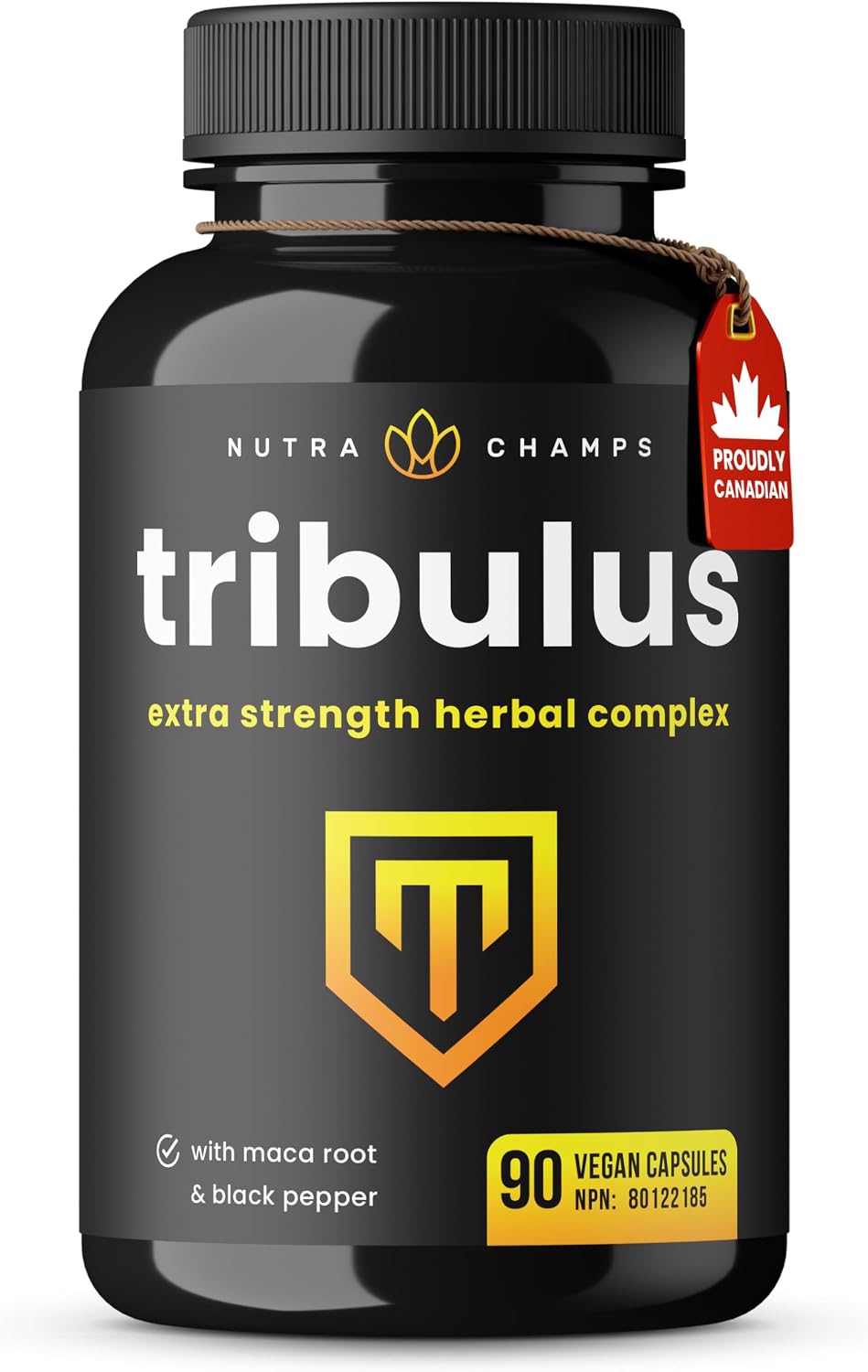 Detalle de NutraChamps 990166 Tribulus Terrestris Capsules, 90 Vegan, Maca & Black Pepper