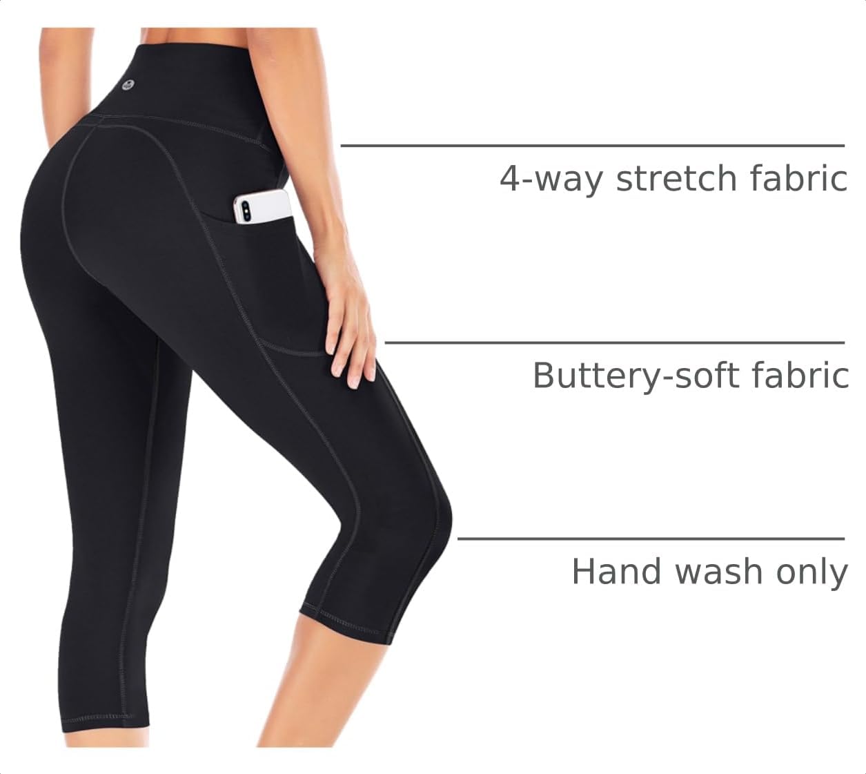 Detalle de IUGA High Waisted Yoga Pants with Pockets
